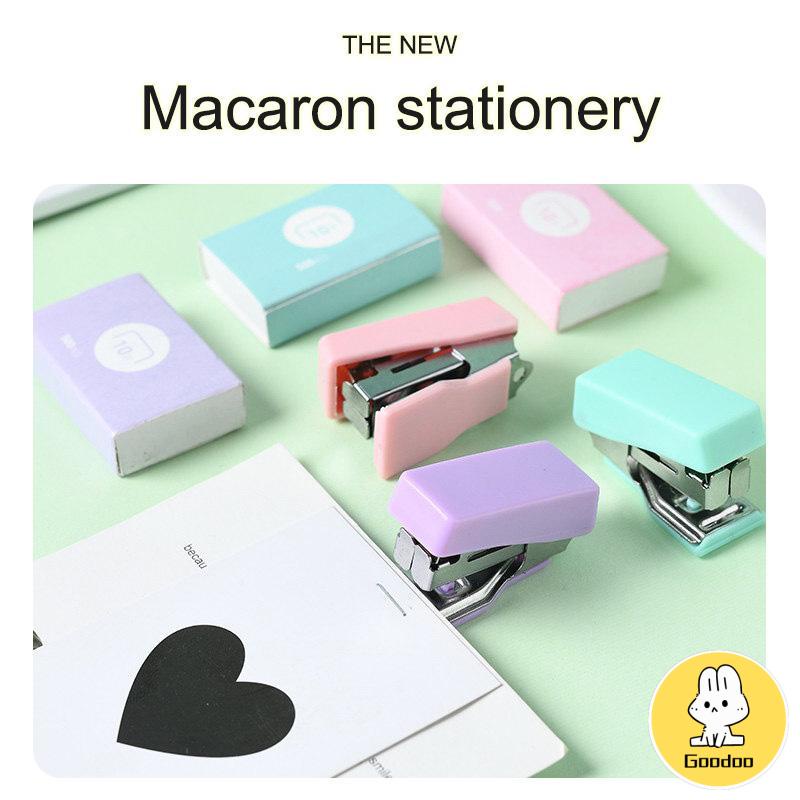 stapler staple cute set Stapler Mini Set Staples Perlengkapan Kantor  Mengikat Logam Kreatif -Doo