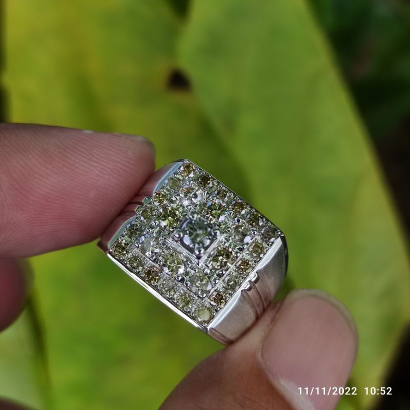 cincin pria berlian asli eropa elegan + memo
