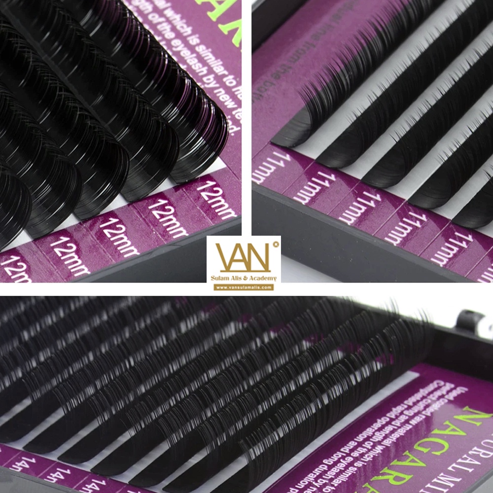 ORIGINAL NAGARAKU BULU MATA MINK LASHES EXTENSION 16 LINES LASHES TANAM BULU MATA EXTENSION