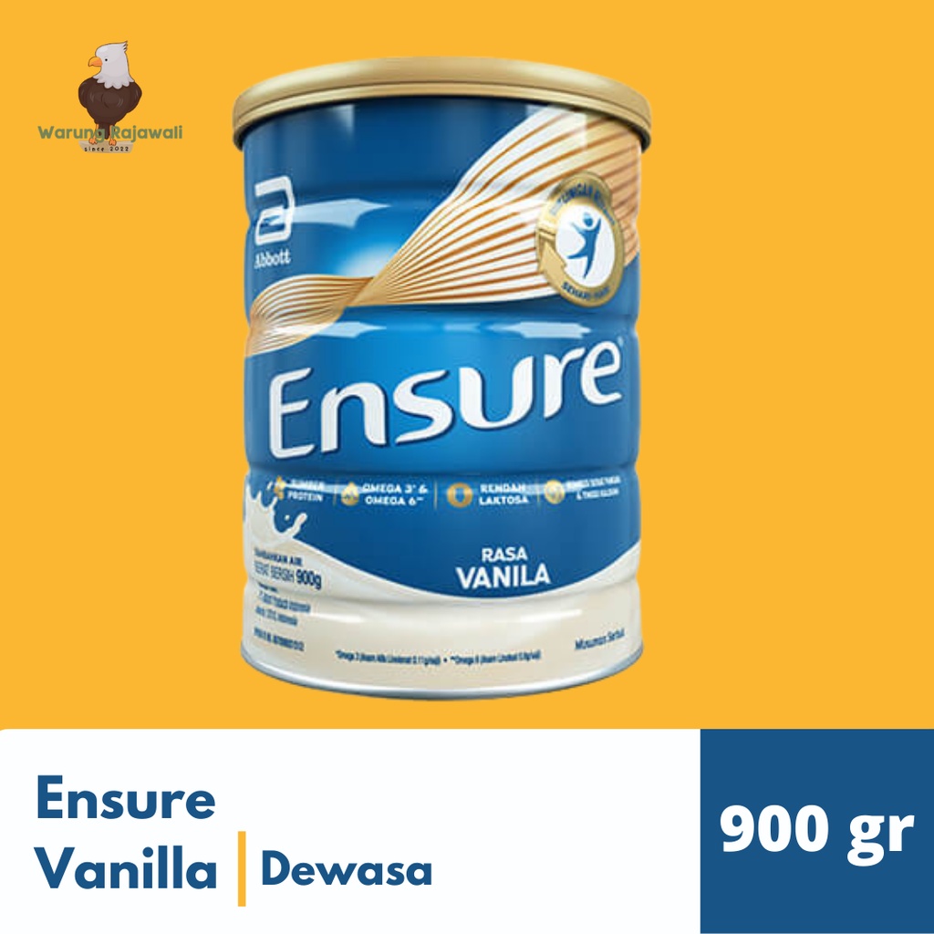 

Ensure Vanila 900 gram Susu Nutrisi Dewasa Rendah Laktosa