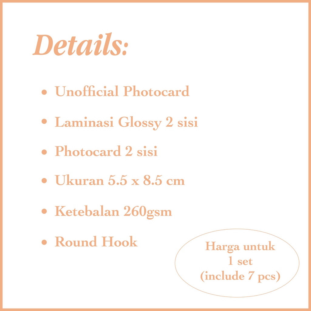 [SET] Photocard Enhypen Manifesto Day 1