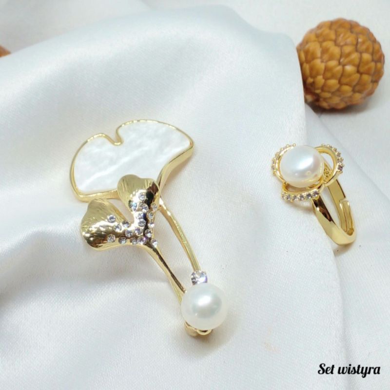 Bersertifikat BROS + CINCIN MUTIARA ASLI LOMBOK