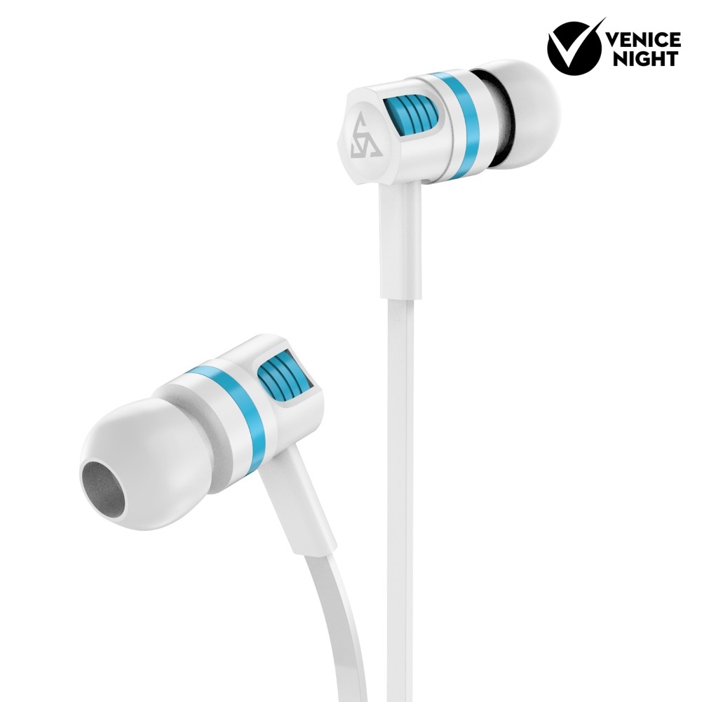 (VNEP) (Berkabel) T2 Stylish 3.5mm In-ear Stereo Earphone Phone Headset dengan Mic Line Control