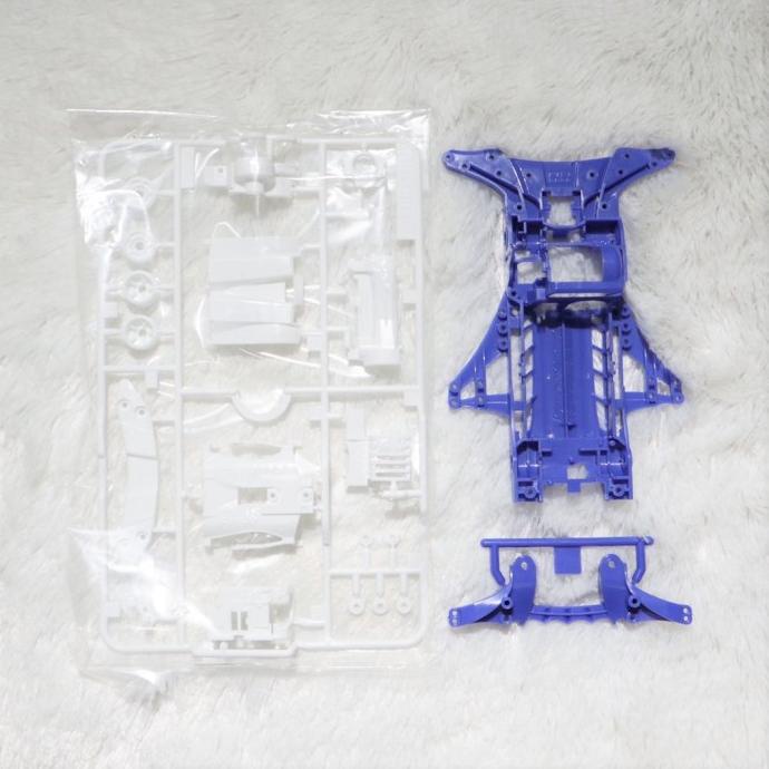 Tamiya FMA Chassis ABS Blue Set Gearbox White Loose
