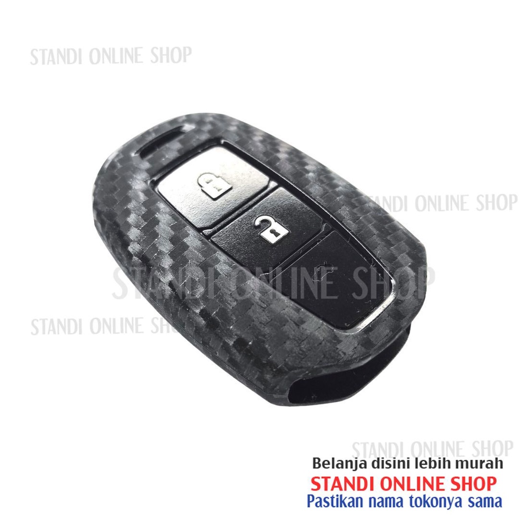 Sarung Kunci Silikon Remote Cover Carbon Smartkey Hyundai Palisade