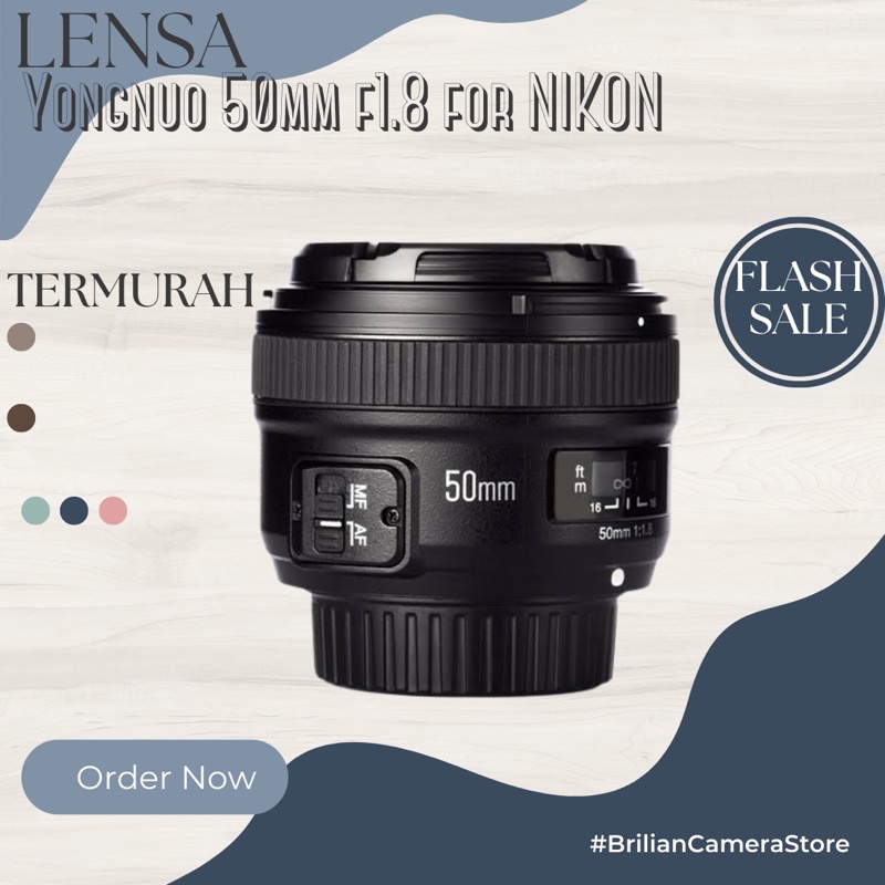 Lensa fix NIKON yongnuo 50mm f1.8