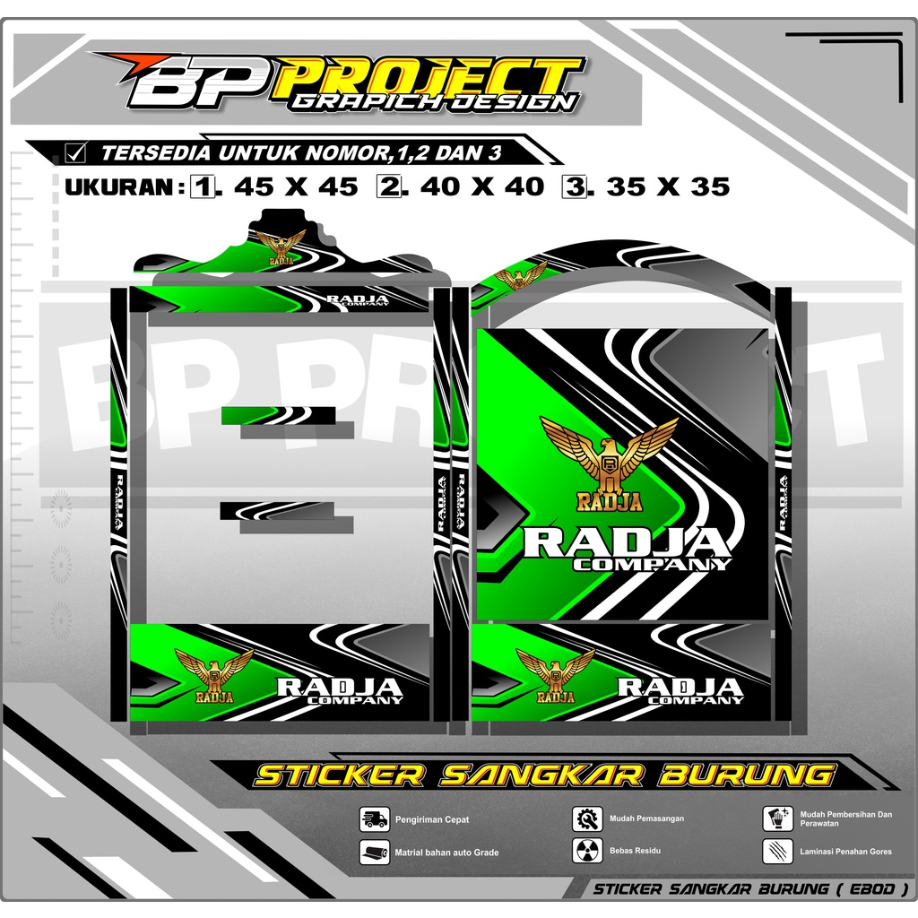 SANGKAR BURUNG- Stiker Decal SANGKAR KOTAK - Sangkar EBOD JAYA Sangkar ORIQ JAYA Sangkar Kicau MANIA