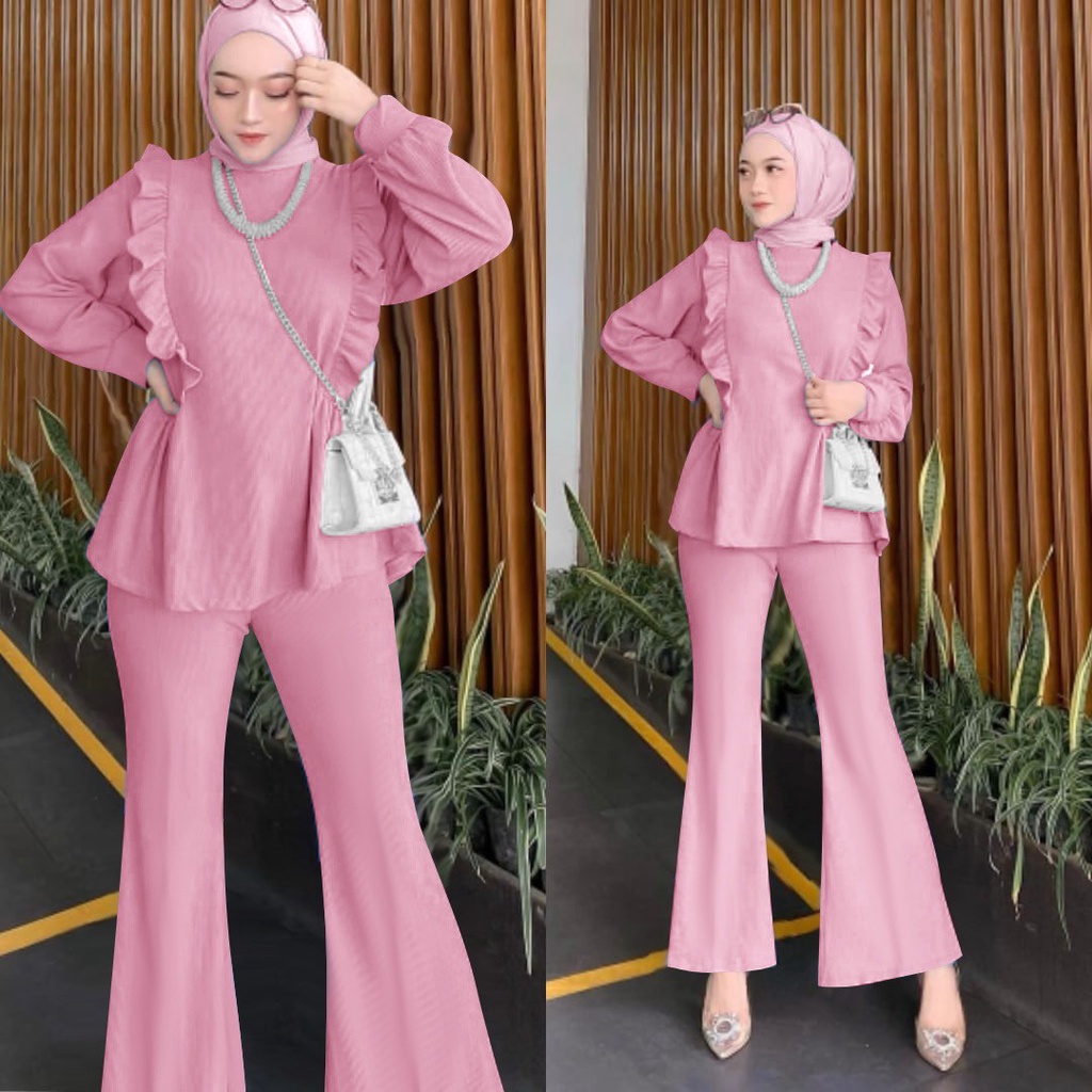 AS FASHION-COD-SETELAN MUSLIM WANITA TERBARU-STELAN HIJAB WANITA JUMBO-SETELAN OOTD KEKINIAN
