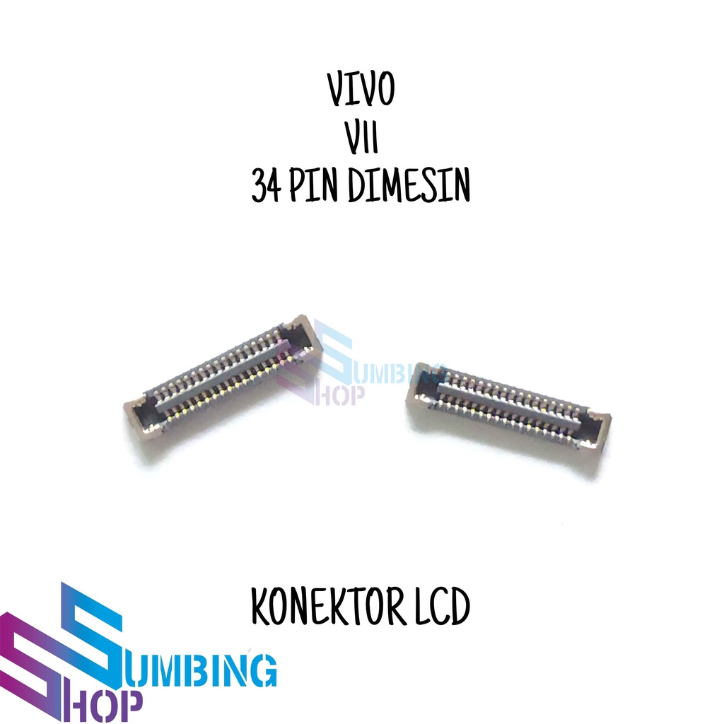 Konektor Lcd Soket Lcd Fpc Vivo V11 34 Pin Dimesin