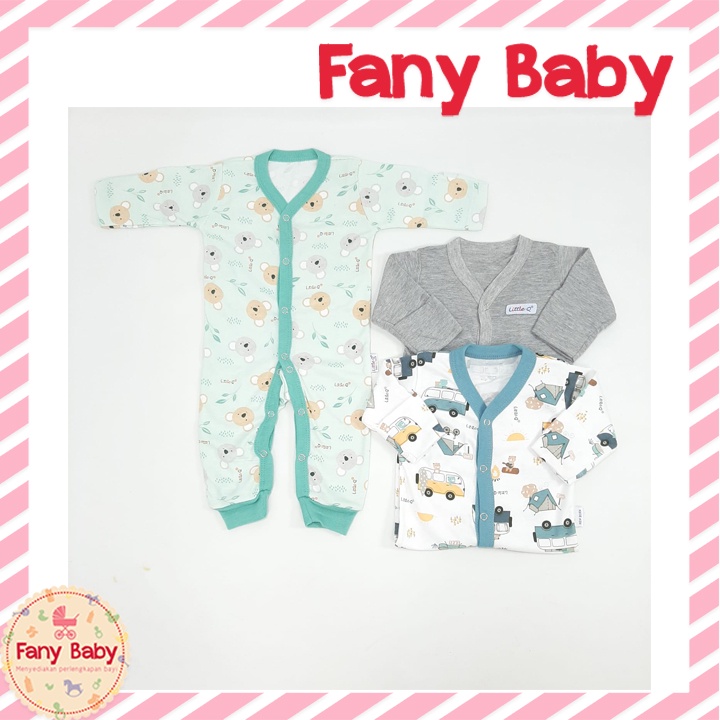 LITTLE QUEEN EXCLUSIVE SLEEPSUIT BUKA KAKI OBLONG ISI 3PCS