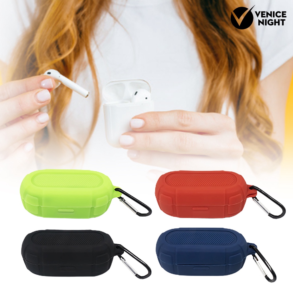 (VNEP) (Berkabel) Portable Silicone Earphone Case Tutup Pelindung untuk Bose QuietComfort Earbuds