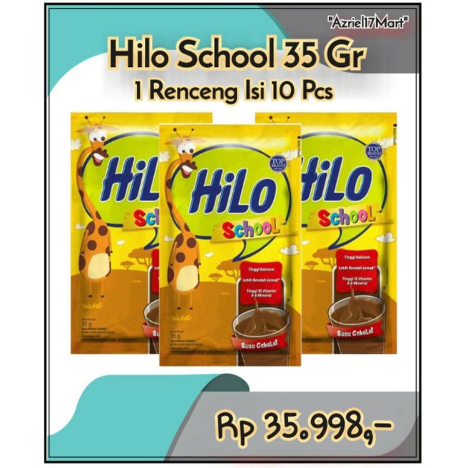 

HILO SCHOOL 30gr / NEW PACKAGING( 1 Renceng isi 10 pcs )