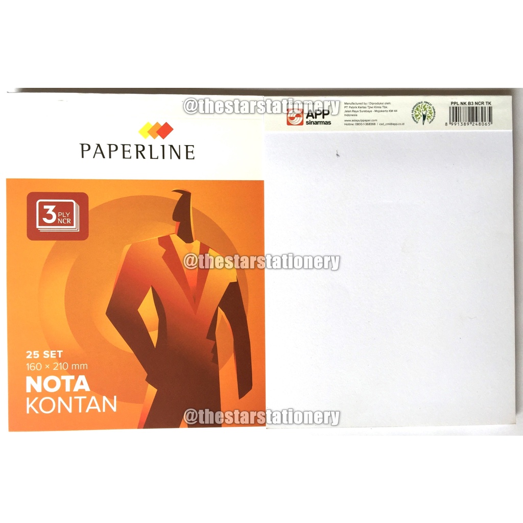 

(1 Biji) Nota Kontan Paperline Besar 3 Ply / Nota Kontan Paperline B3