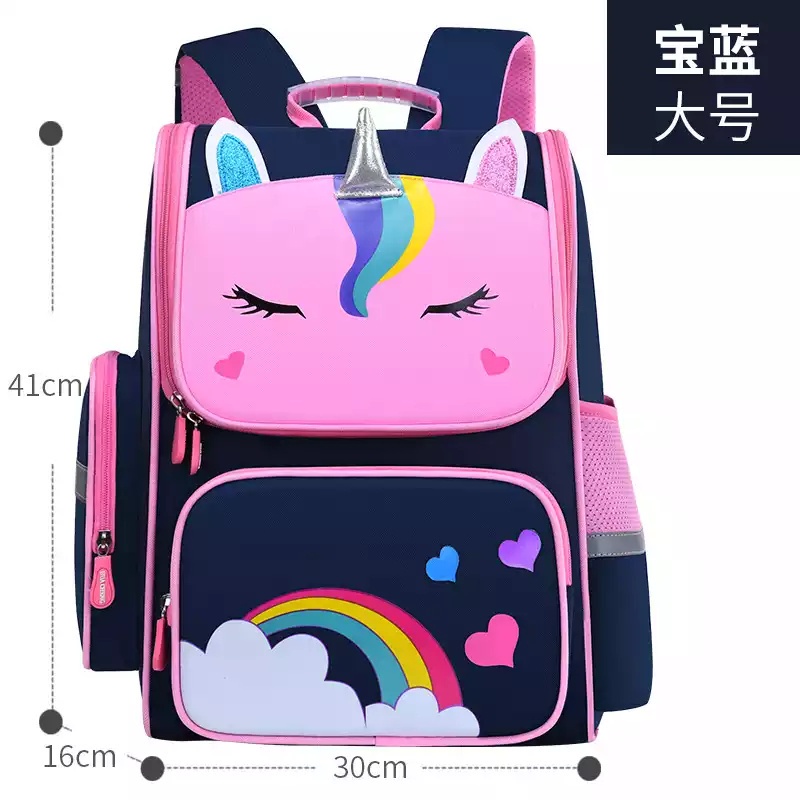 Ks - Tas Ransel Sekolah Anak-anak Unicon Kreatif 3D Ransel Sekolah Anak Perempuan