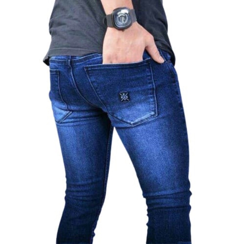 Celana Jeans Pria Bahan Streach Melar Pensil Slimfit Cowok Panjang Cowok/ HZ JEANS
