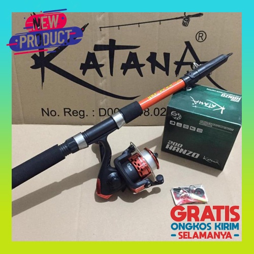 Pancing Set 7.2:1 18+1Bb Fishing Reel Pancing 1.8M/2.1M Joran Pancing Combo Fishing Set Pancingan Se