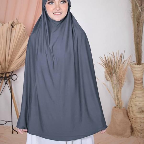 Hijab Khimar Niqab Syari Jumbo Siria Premium - Coffee