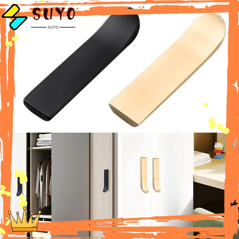 Suyo Handle / Tarikan Pintu / Lemari / Furniture Bahan Zinc Alloy Model Lengkung Untuk Dapur