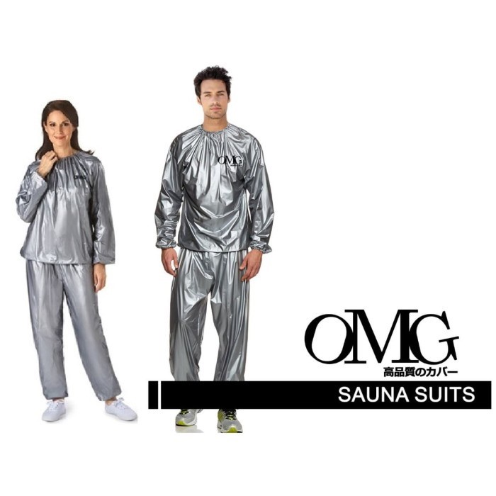 Baju Sauna Suit OMG Jaket Celana Olah Raga Pria Wanita Best Quality