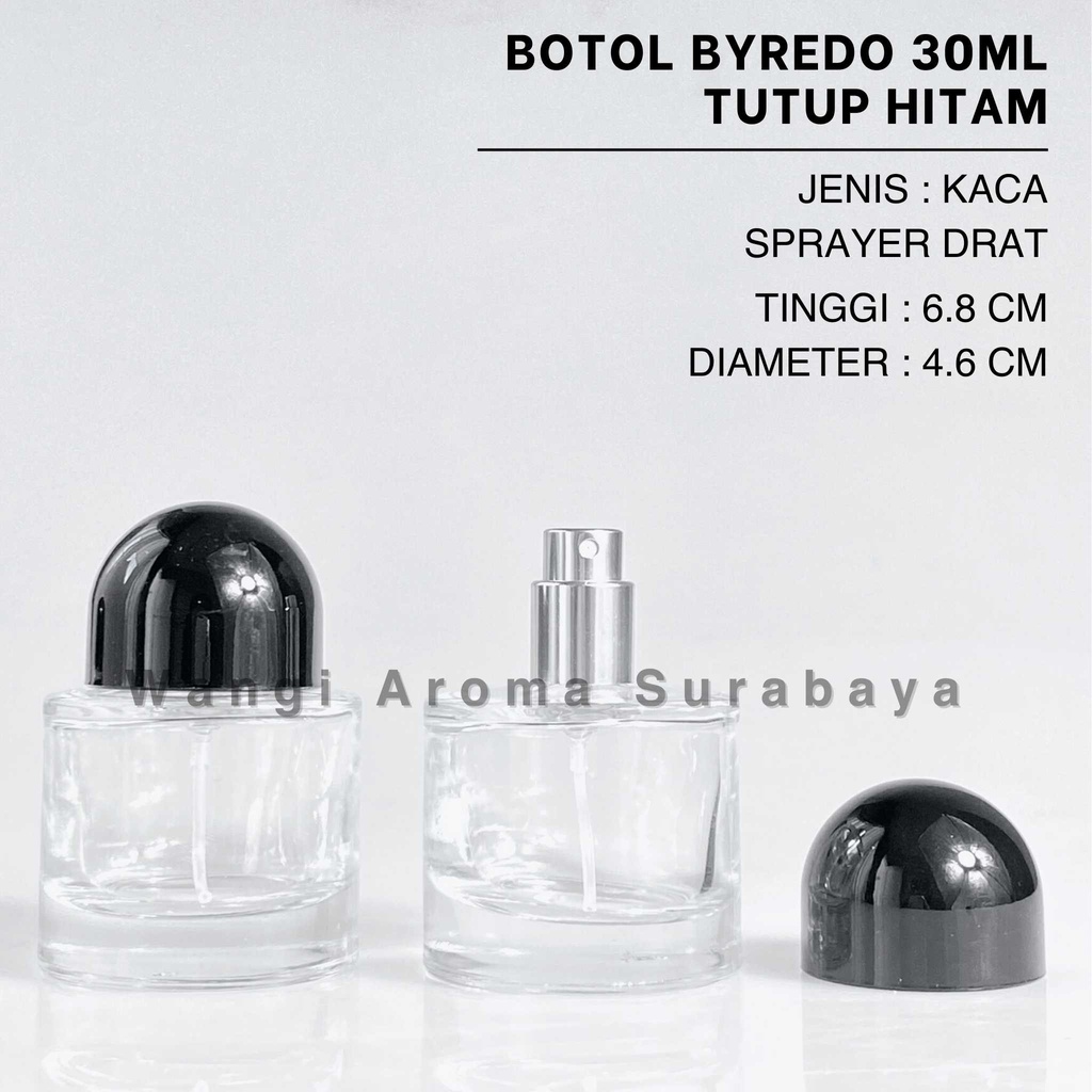 Botol Byredo 30ML Hitam Spray Drat - Botol Parfum Byredo Drat - Botol Parfum 30ML