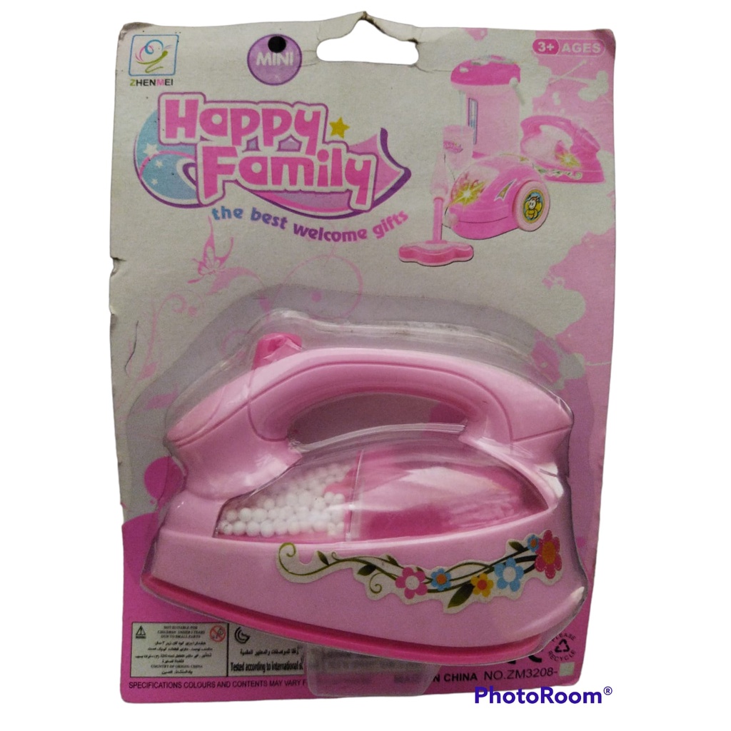 Mainan Anak setrika setrikaan mini Happy Family ZM3208