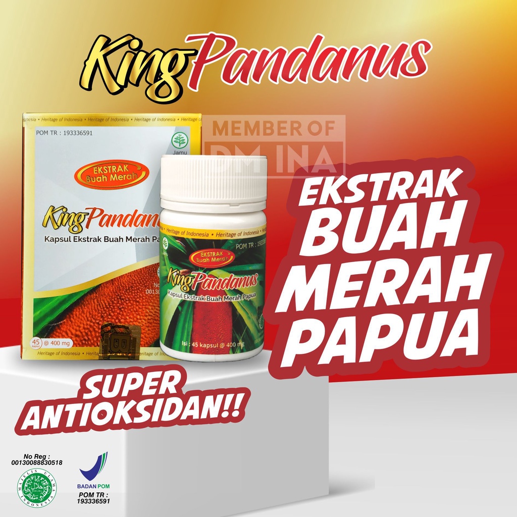 Jual Obat Herbal Diabetes Darah Tinggi Kolestrol Kanker King Pandanus Kapsul Buah Merah Papua 2352