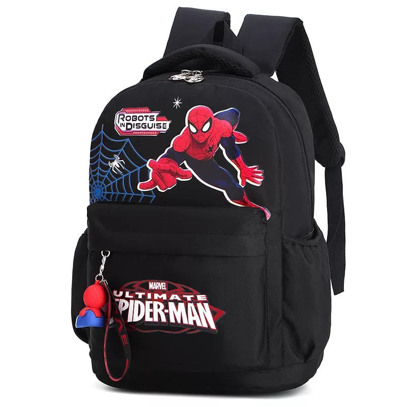 ARMELIA SHOP_Backpack Double Decker_Tas Anak Sekolah_Tas Ransel Unicorn_Superhero_Paw_ Motip Spidermen