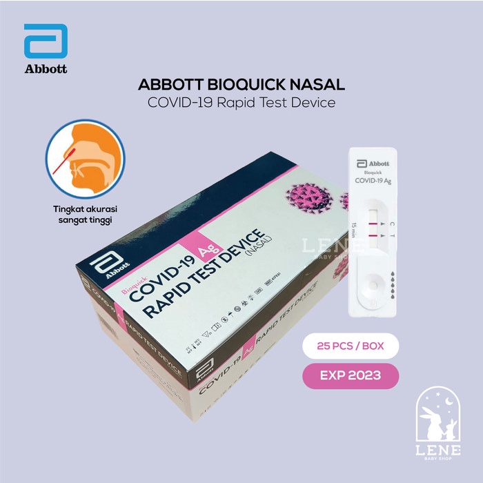 Original Panbio Abbott BIOQUICK NASAL 1 box isi 25set swab antigen