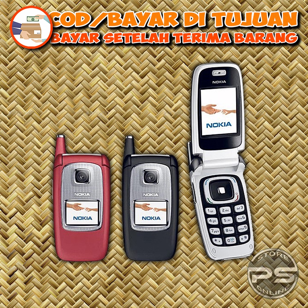 Nokia 6103 Flip - Jadul - Dua Layar - Nokia Lipat - Aplikasinya lengkap