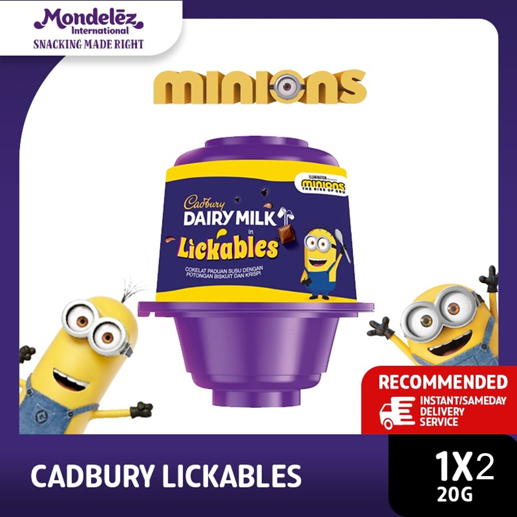 Jual CADBURY Dairy Milk Lickables Chocolate, 20g, gratis mainan