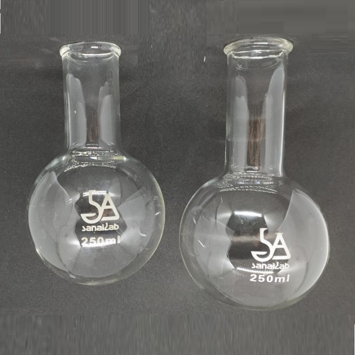 Jual BOILING FLASK 500 ML ROUND OR FLAT BOTTOM NARROW LABU DIDIH 1115