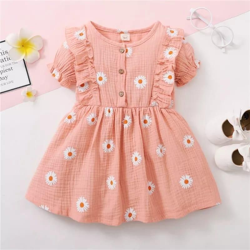 Dress Mariposa Flower Daisy 1-3 Tahun