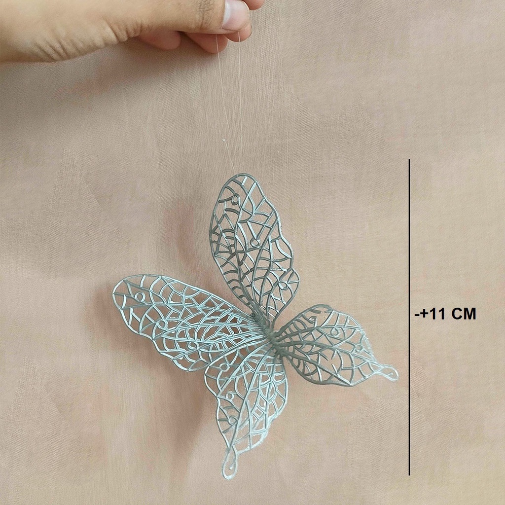 Artificial Gold Butterfly  Ramadhan Hampers Decoration Lebaran Dekorasi Idul Fitri Hari Raya Hiasan Bunga Palsu Artificial Flower Bunga Plstik Hias