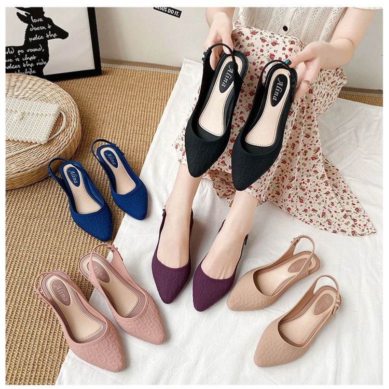 Sepatu fashion Wanita Heels  Jelly Alina import High Quality