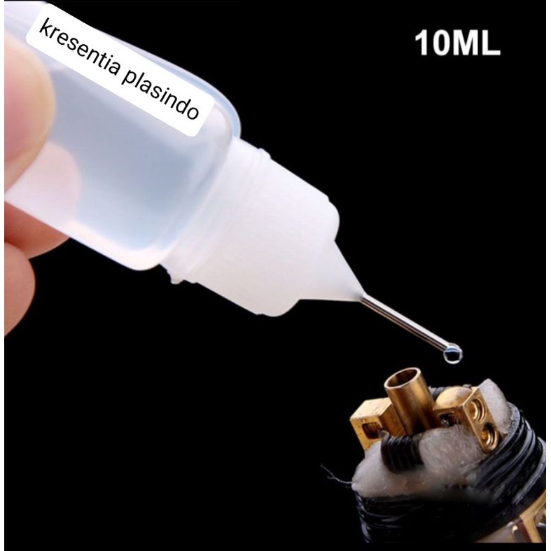 botol jarum untuk minyak needle bottle aplikator hena 10ml