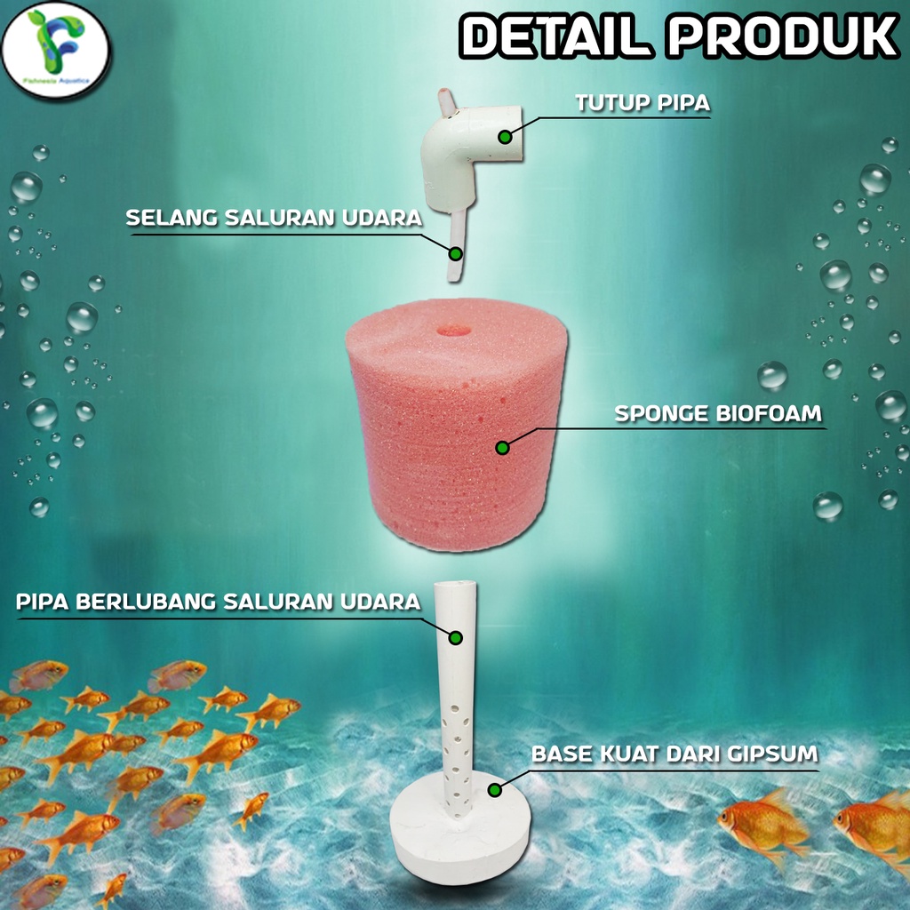 Filter Biofoam Aquarium DIY Size M