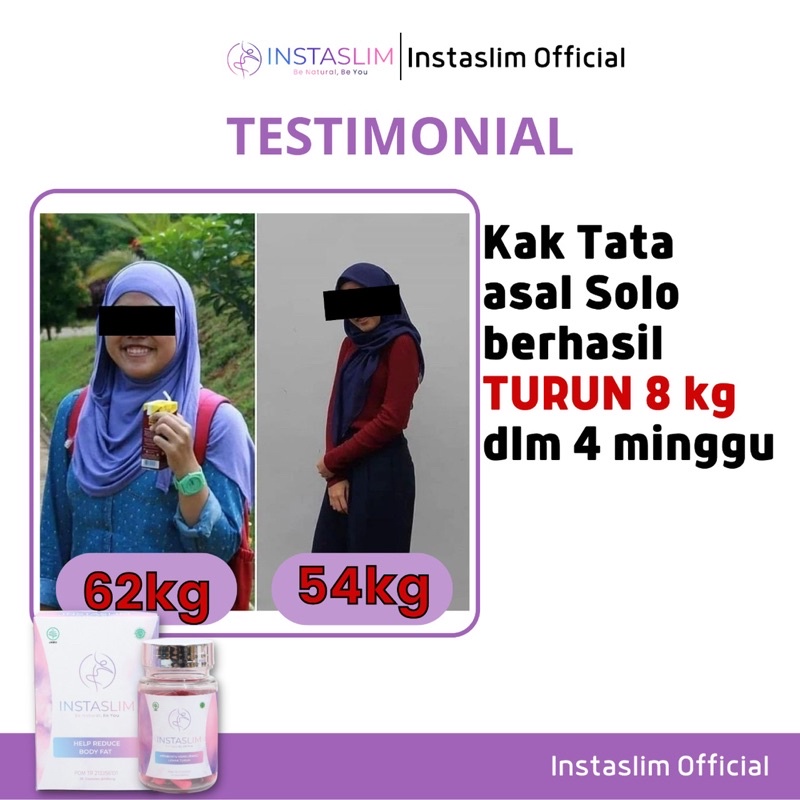 STRONG BOOSTER INSTASLIM - 5X TURUN BB LEBIH CEPAT - DIET TERAMPUH - PELANGSING BADAN AMPUH