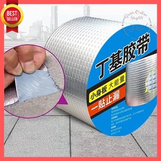 GOS -D104-  Lakban 5cmx5m Aluminium Foil Butyl Super Waterproof Tape - Lakban Anti Bocor Lem Anti Air Tambal Silver