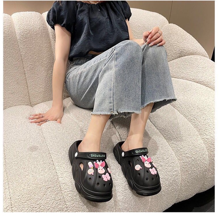 TOPGROSIR TG1609 Sandal Slop Wanita Import Model Sandal Baim Piglet Lucu