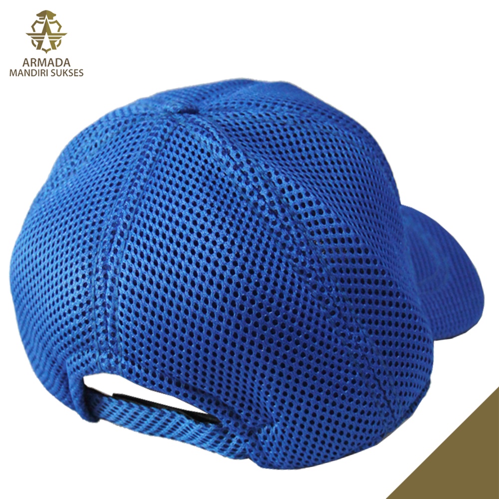 Topi Jaring Dishub Logo Tulisan - Topi Dishub Logo Mesh