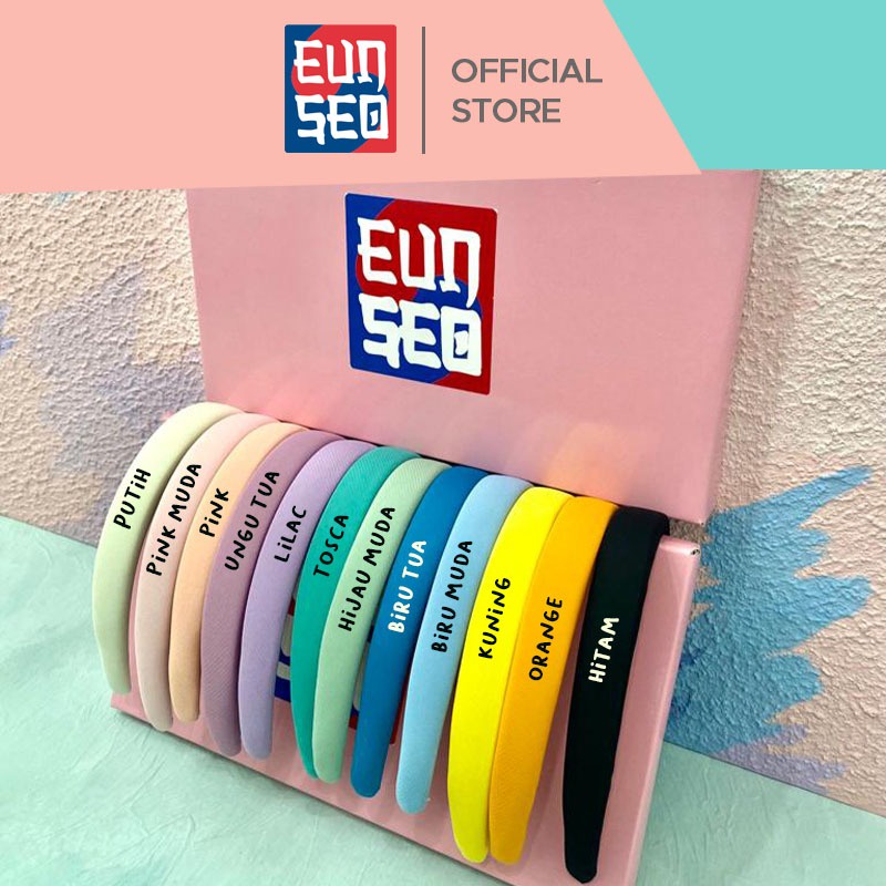 EUNSEO Bandana Colorfull Big Bando Headband Fashion Korea Import