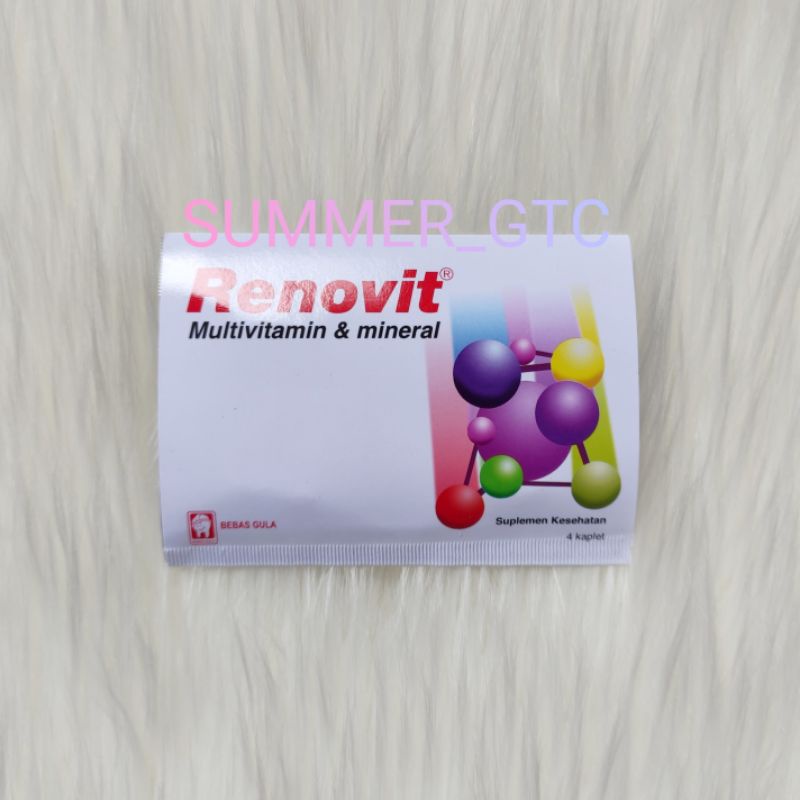 renovit strip 4 tablet multivitamin mineral isi 4 tablet