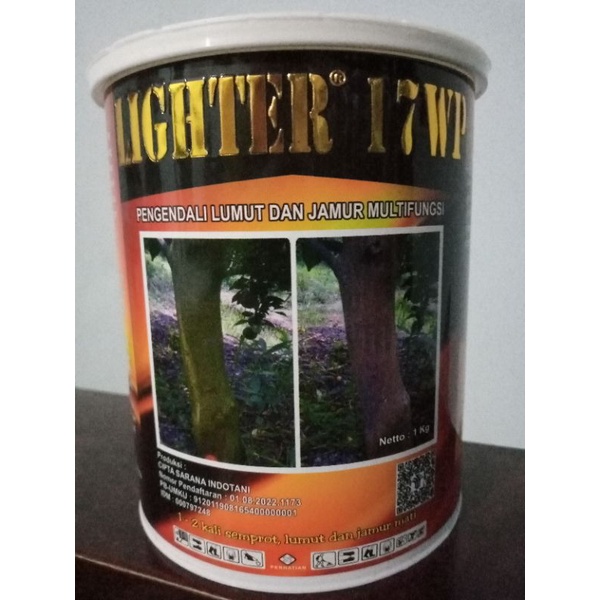 LIGHTER 17WP ( PENGENDALI LUMUT DAN JAMUR PADA TANAMAN)