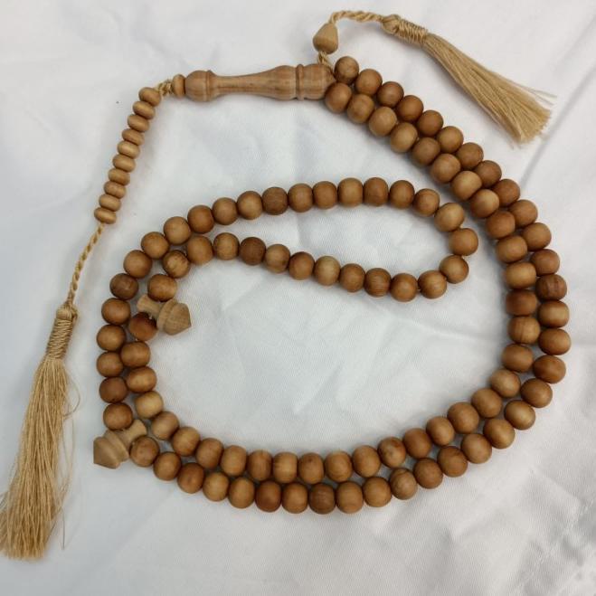 tasbih kayu cendana asli panjang 100