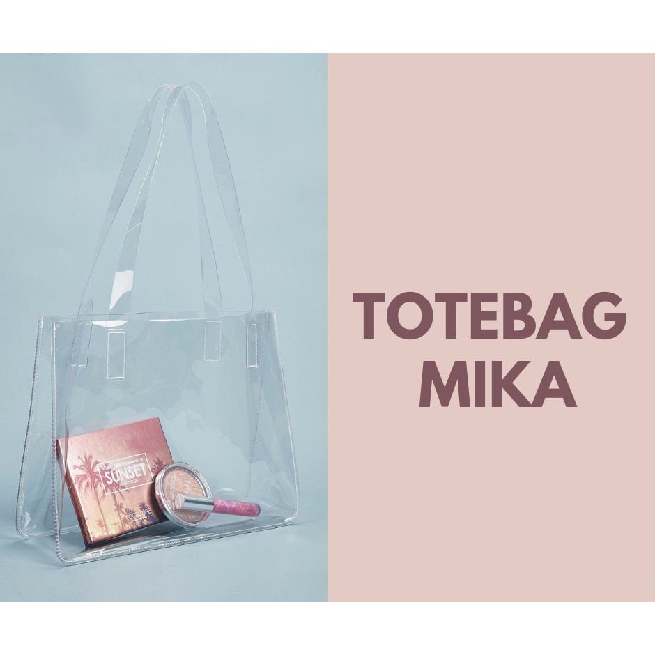 Totebag Mika,Totebag Transparan,Custom Totebag