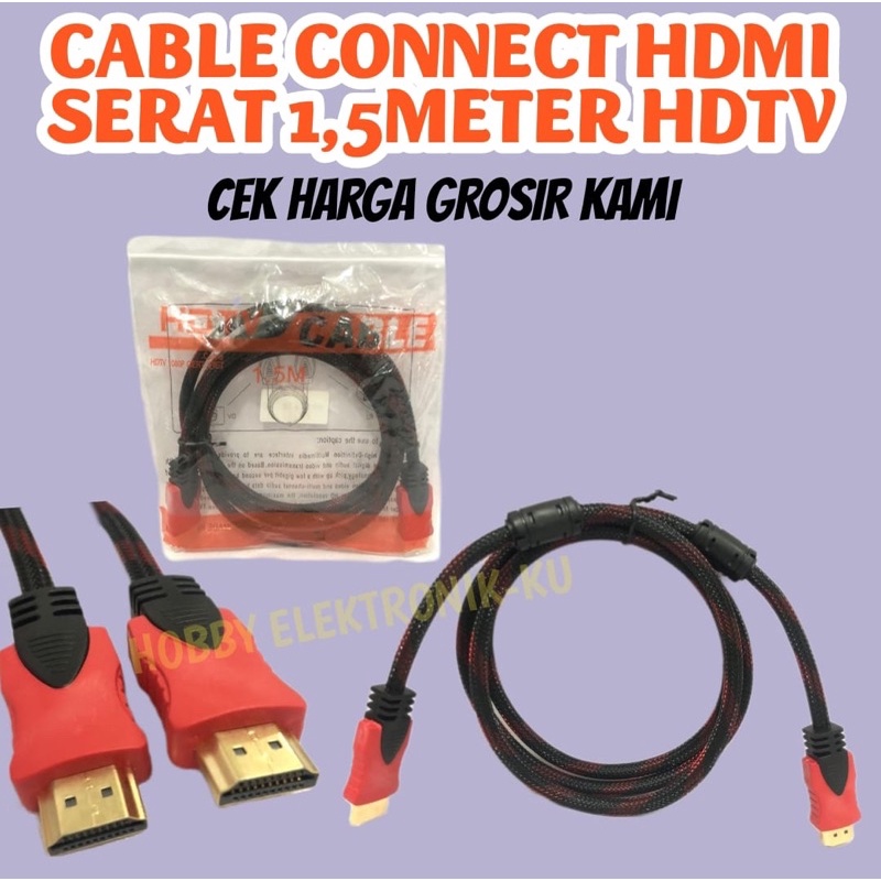 CABLE CONNECT HDMI SERAT 1,5METER HDTV