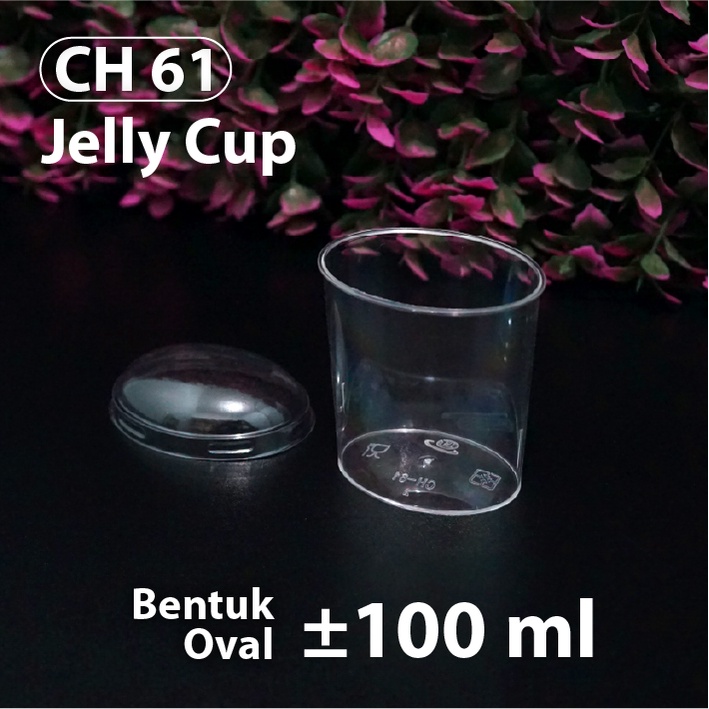 Gelas Puding 100 ml - Jelly Cup CH 61 - Model Oval