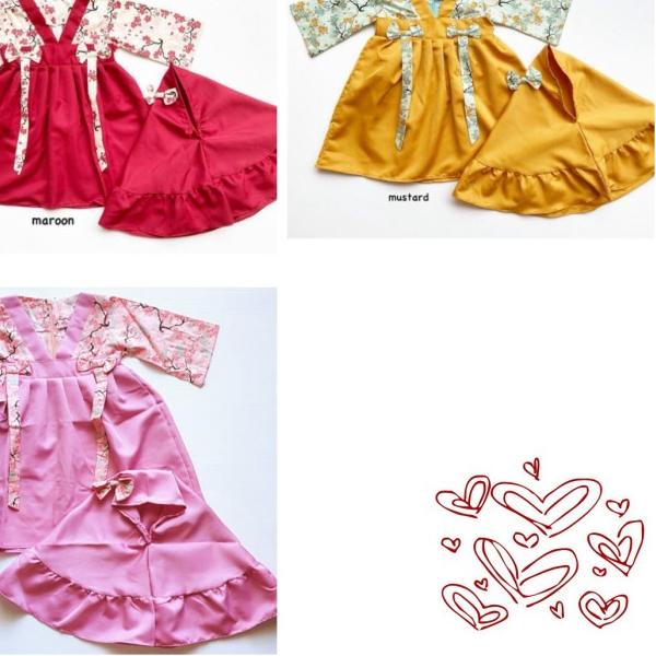 baju muslim gamis dress jilbab hanbok sachi anak bayi perempuan