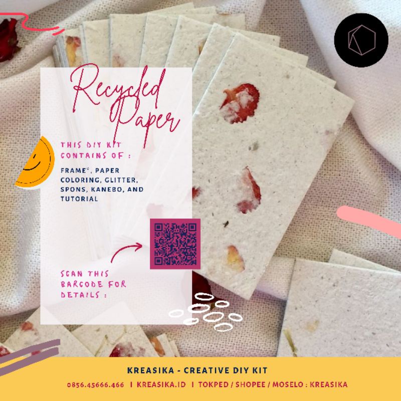 

DIY KIT RECYCLED PAPER KERTAS DAUR ULANG KADO ULTAH UNIK KREASIKA / IDE HAMPERS / IDE KADO