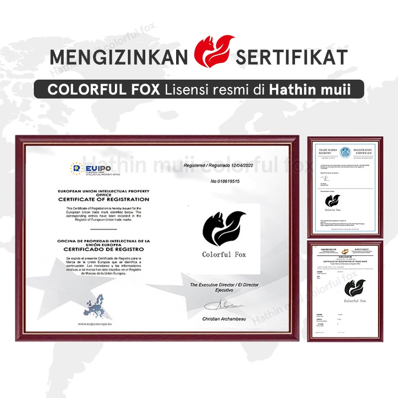 Hathin muii COLORFUL FOX 0425 Tas Selempang Wanita Sling Bag Wanita Shoulder Bag Wanita